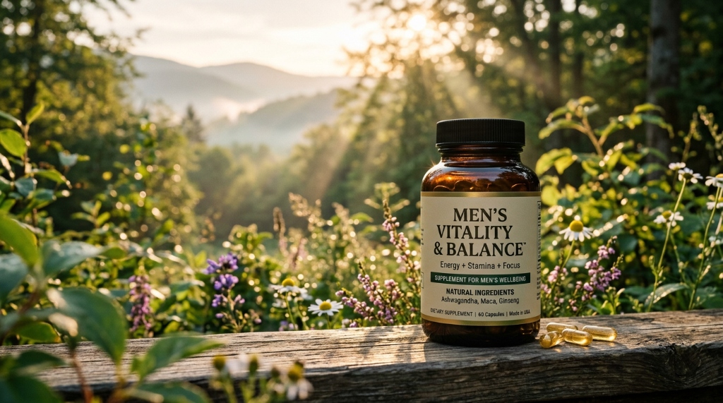 Men's Vitality & Balance Supplement per Uomo